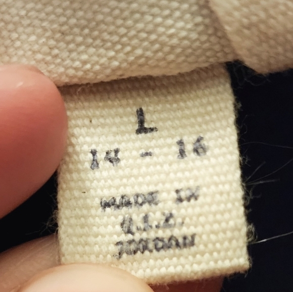 Land's End Kids Navy Blue Fleece Quarter Zip Pullover Boy's Large 14-16 Pocket - Picture 6 of 6